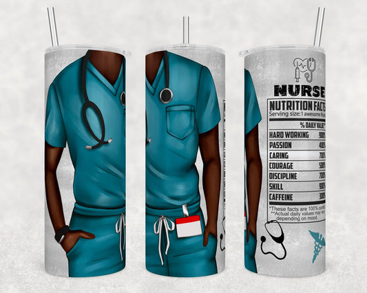 Male Nurse Blue Scrubs #1 | Tumbler
