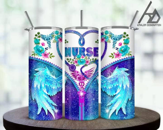 Nurse Stethoscope Zipped Tumbler