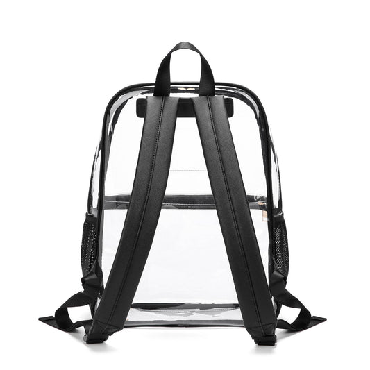 Macy Mesh Pocket Clear Backpack